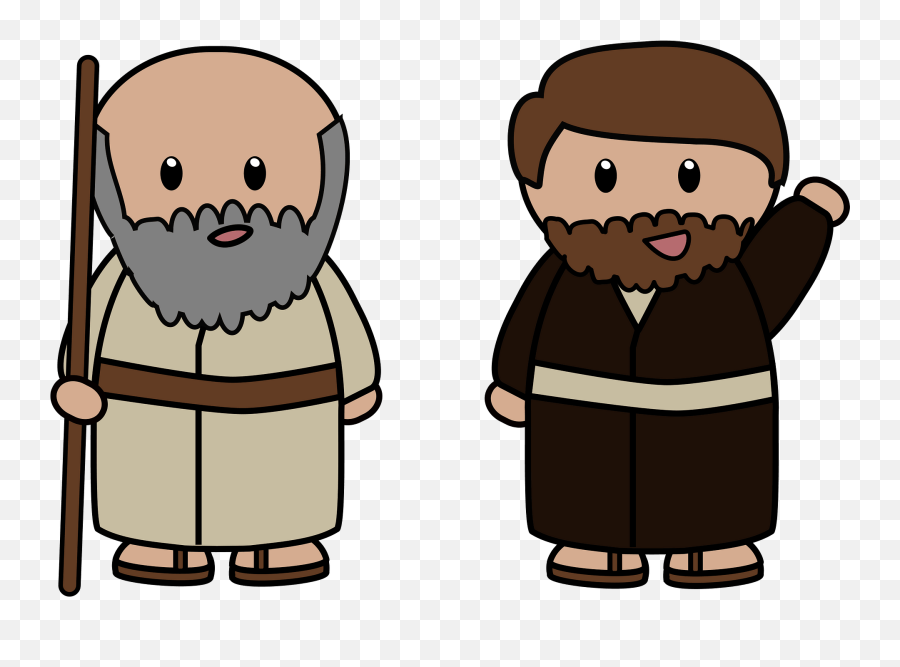 Apostle Paul And Silas Clipart Free Download Transparent - Cartoon Bible People Emoji,Emoji Bible Characters