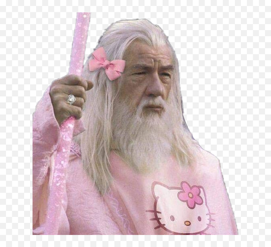 Lordoftherings Gandalf Sticker - Hello Kitty Marvel Emoji,Gandalf Emoji