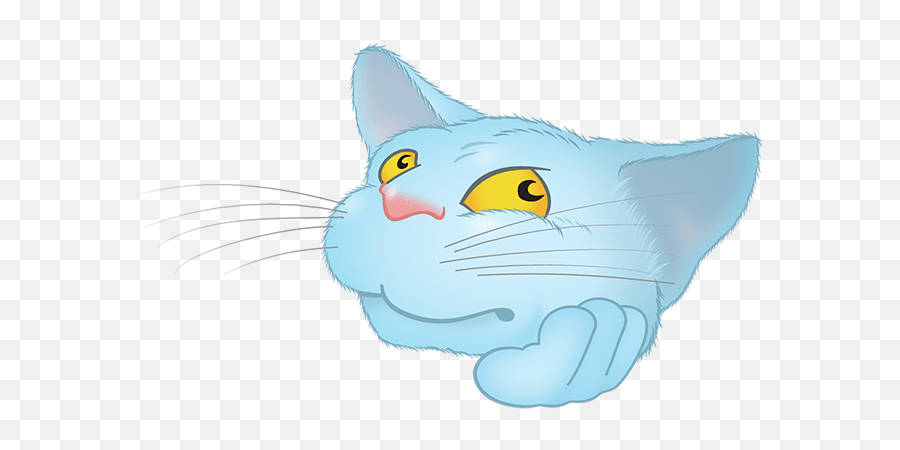 Blue Cat Messanger Emoji 2,Kitty Emoji Copy And Paste