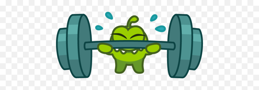 Sticker Maker - Cut The Rope Dumbbell Emoji,Emojis Monitos