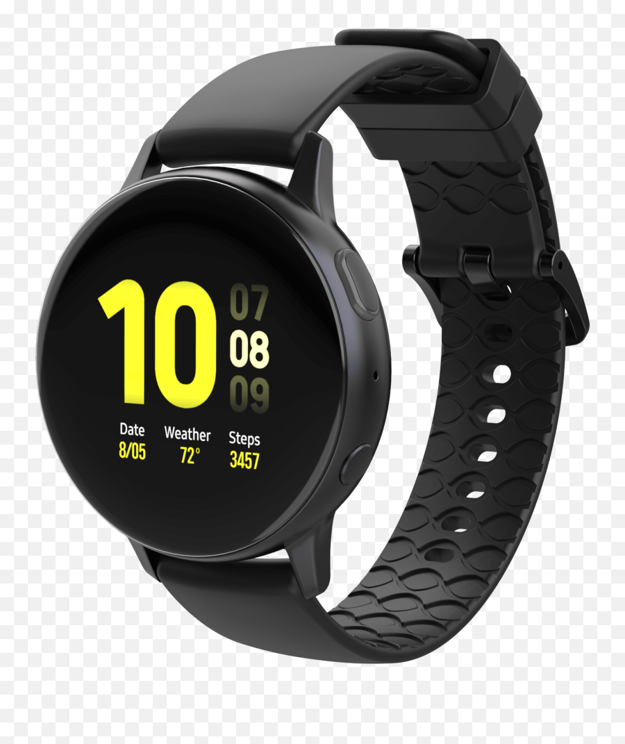 Groove Life - Watch Strap Emoji,Emotion Gray Silicone Smartwatch