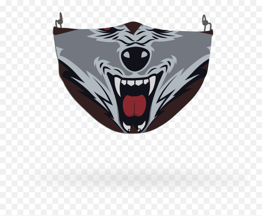 Wild Animal Wolf Face Pattern Face - Scary Emoji,Rainbow Emojis Wolf