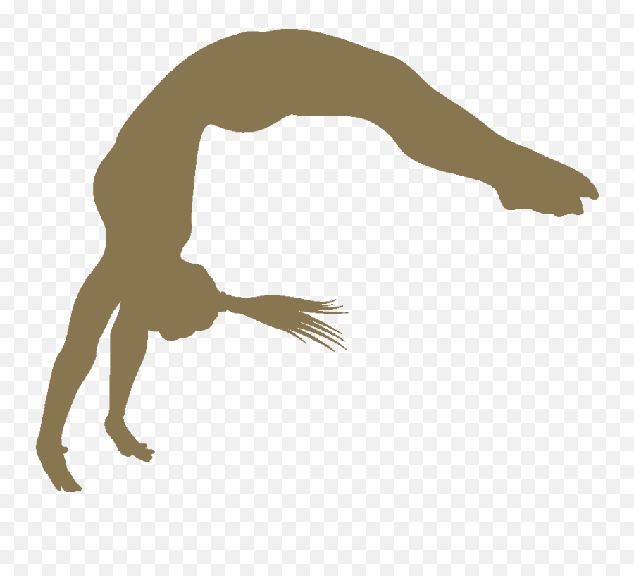 Gymnastics Silhouette Back Handspring - Gymnast Silhouette Emoji,Handsprings Emojis