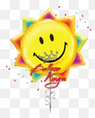 Sunshine Smile Face - Birthday Balloons Emoji,Emoticon Sunshine Face