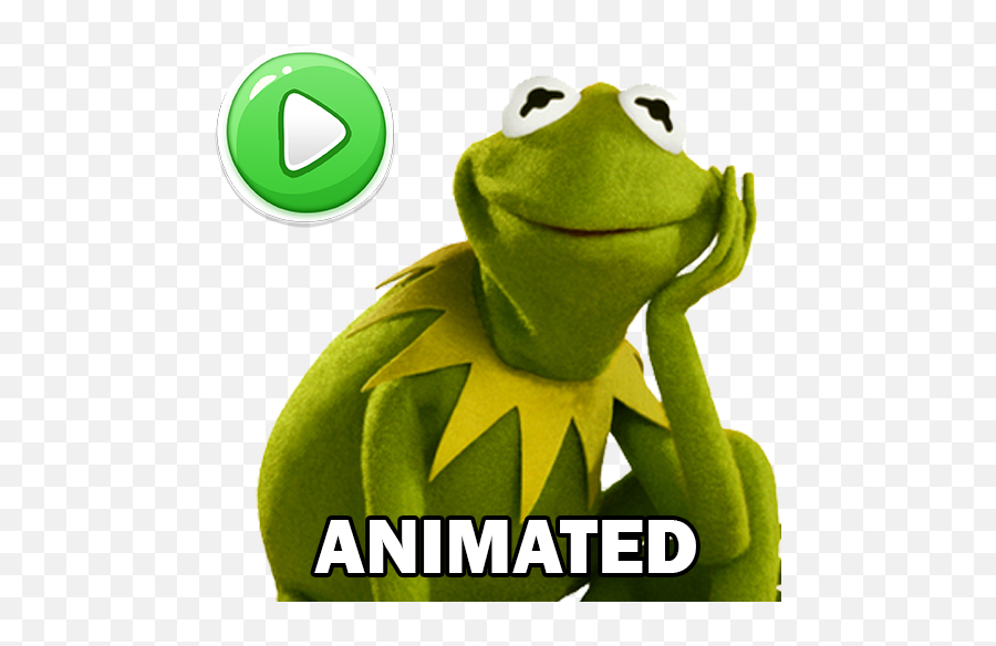 Animated Stickers Kermit Memes - Fictional Character Emoji,Animated I'm Full Emoticon