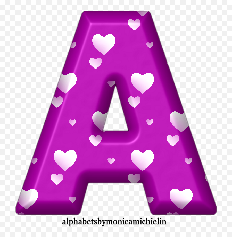 Monica Michielin Alphabets 061119 - Purple Alphabet Letters White Hearts L Emoji,Emoticon Flag Eua