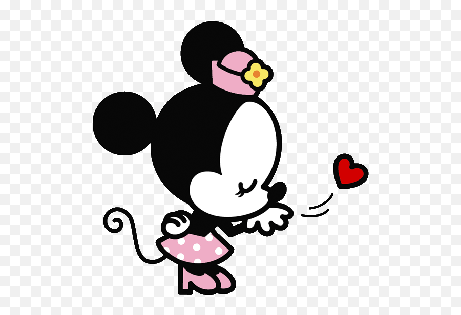 Minnie Mouse Blowing Kiss - Mickey E Minnie Cute Png Emoji,Fondos De Patalla De Emojis Mandando Un Beso