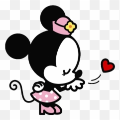 Minnie Mouse Blowing Kiss - Mickey E Minnie Cute Png Emoji,Fondos De Patalla De Emojis Mandando Un Beso