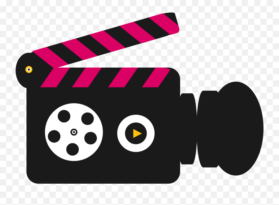Camera Pink Movies Film Sticker By Inkstardust - Pink Film Camera Clipart Emoji,Film Camera Emoji