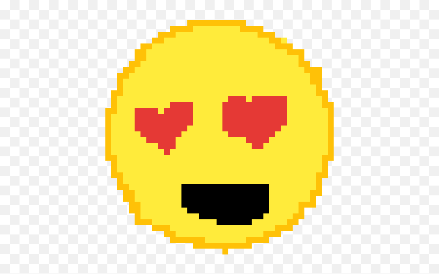 Pixilart - Happy Emoji,Heart Eye Emoji