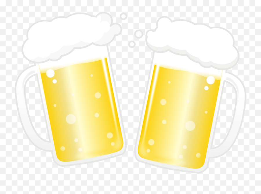 Beer Mugs Clipart - Beer Glassware Emoji,Beer Drinking Emoji