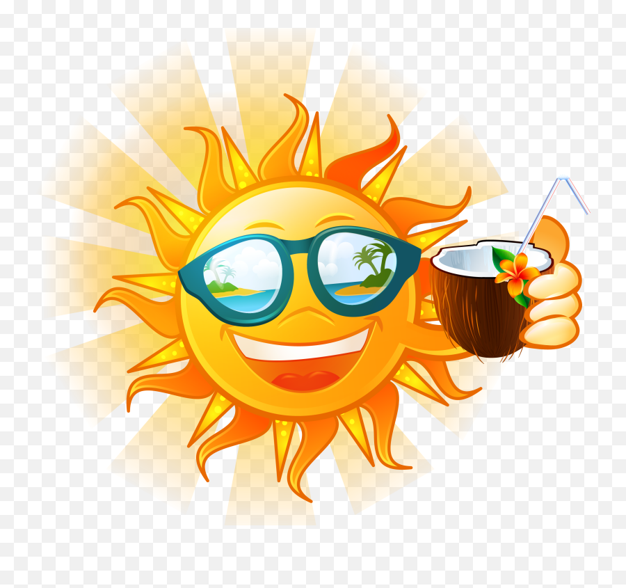 Download Summer Health Sunsunglasses Free Download Image - Transparent Summer Sun Png Emoji,Sun Umbrella Emoticon
