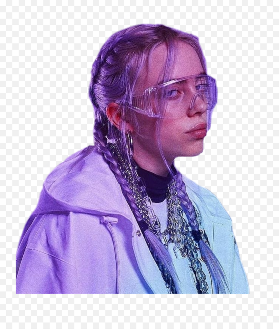 The Most Edited Oceaneyes Picsart - Billie Eilish Purple Png Emoji,Emoticon For Ataraxia