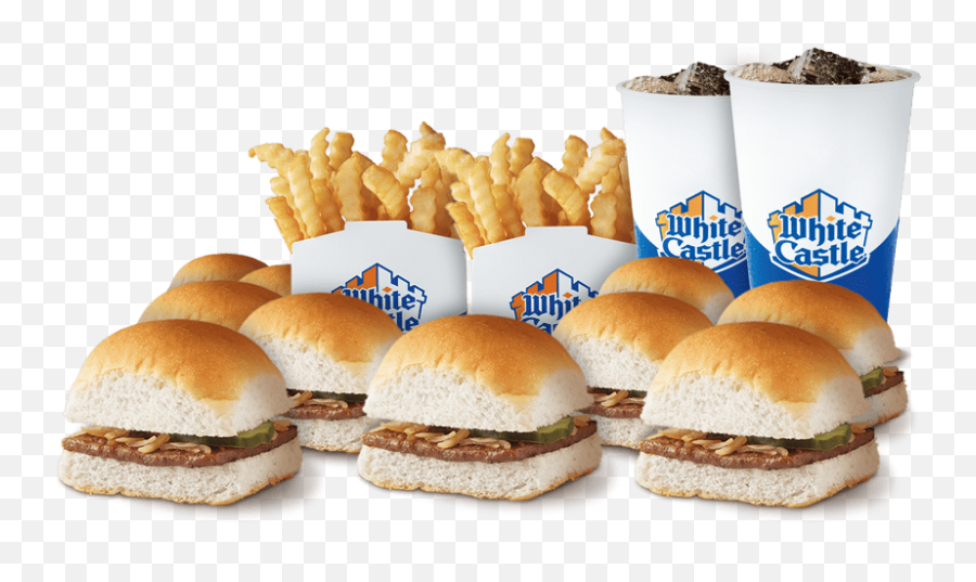 Menu - White Castle Castle Pack Emoji,Fries And Burgers Made Out Of Emojis