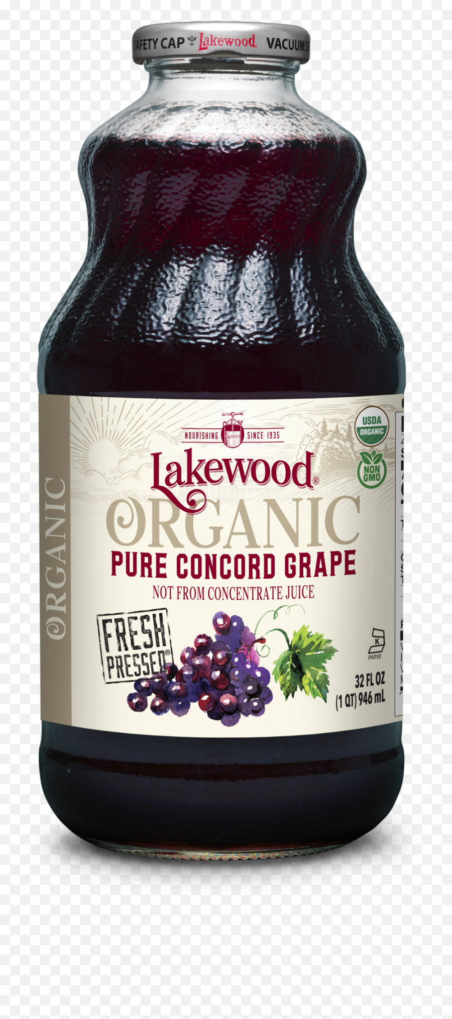 Organic Pure Concord Grape 32oz 6 - Pack Lakewood Juice Lakewood Organic Pure Prune Juice Emoji,Facebook Emoticons Grapes
