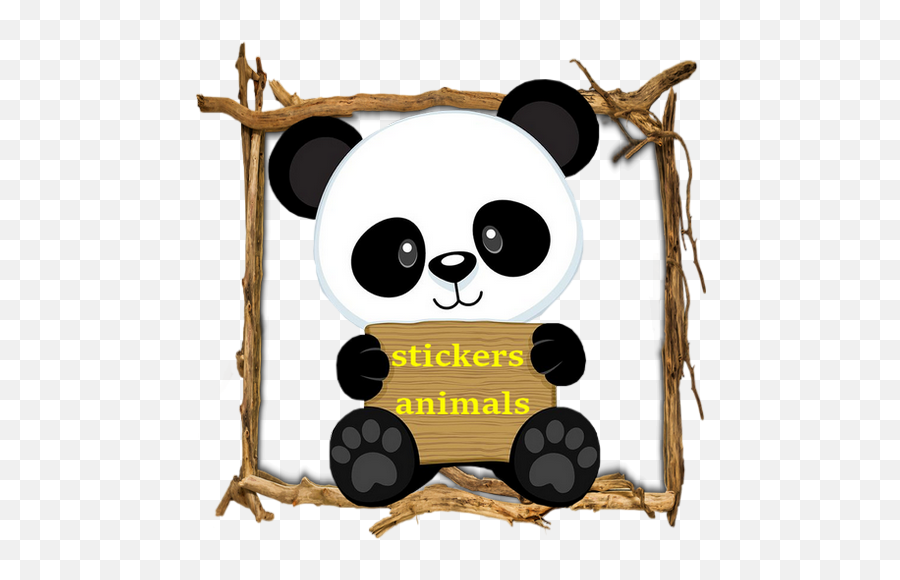 Animals Stickers Play - Transparent Baby Panda Clipart Emoji,Emoticons Google Play Ajimals