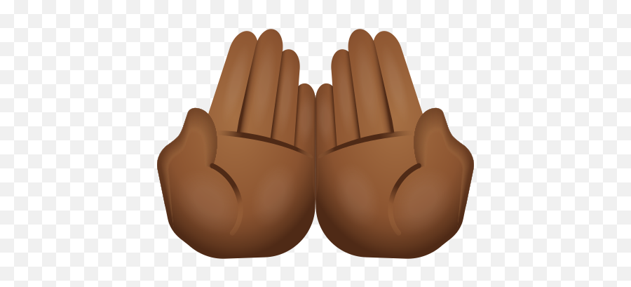 Palms Up Together Medium Dark Skin Tone - Fist Emoji,Palms Up Emoji