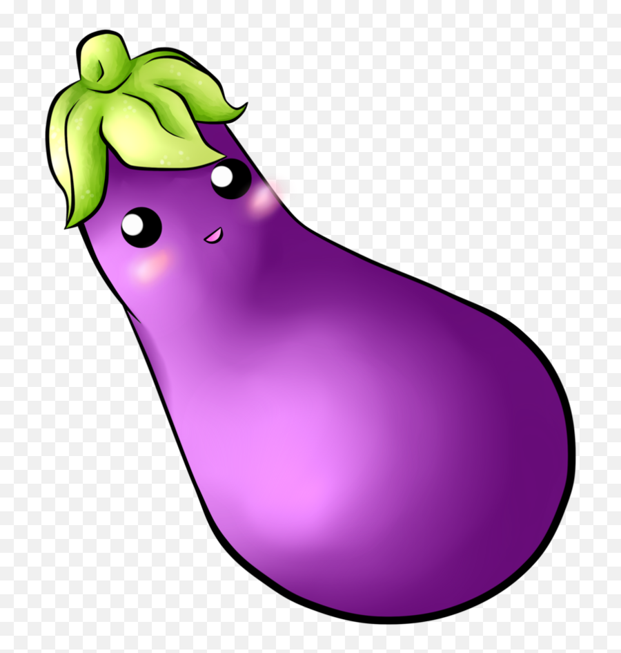 Eggplant Png Cartoon - Cute Eggplant Png Clipart Full Size Cartoon Eggplant Png Emoji,Egg Plant Emoji