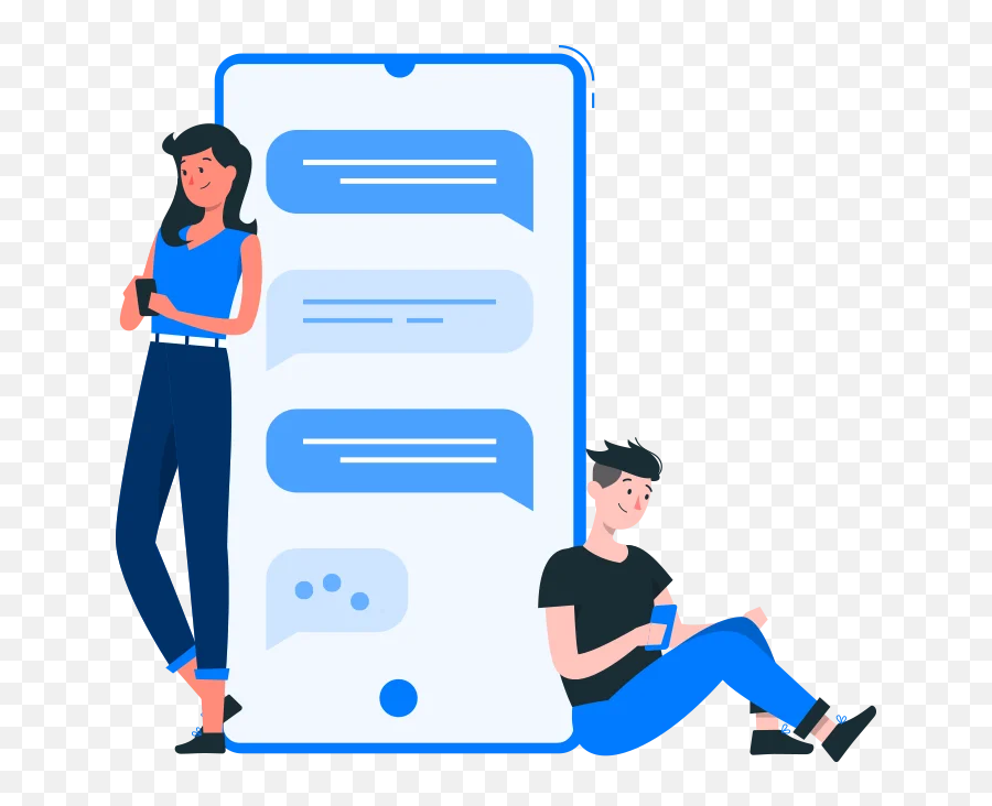 Top Chat App Develompment Company For Ios And Android - Illustration Interaction Online Emoji,Php Wechat Falling Emoticons