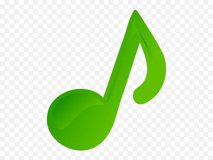 Green Music Note Clipart - Clipart Suggest Green Music Note Clipart Emoji,Misical Note Emoticon