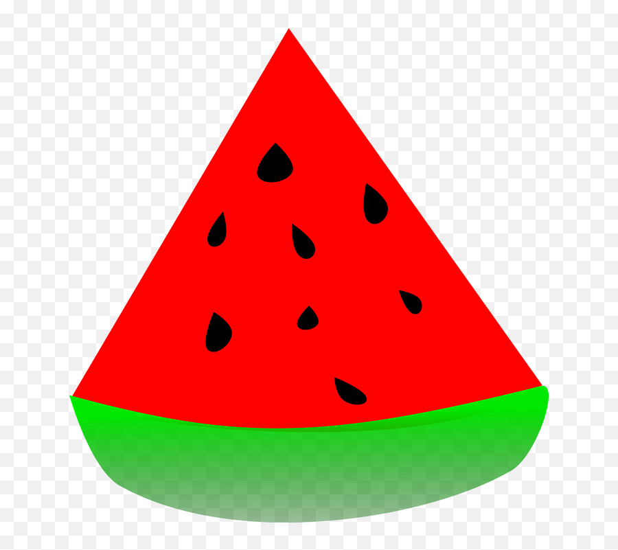 Melon Clipart Red Watermelon - Sandia Rojo Png Download Triangle Watermelon Clipart Emoji,Cantaloupe Emoji