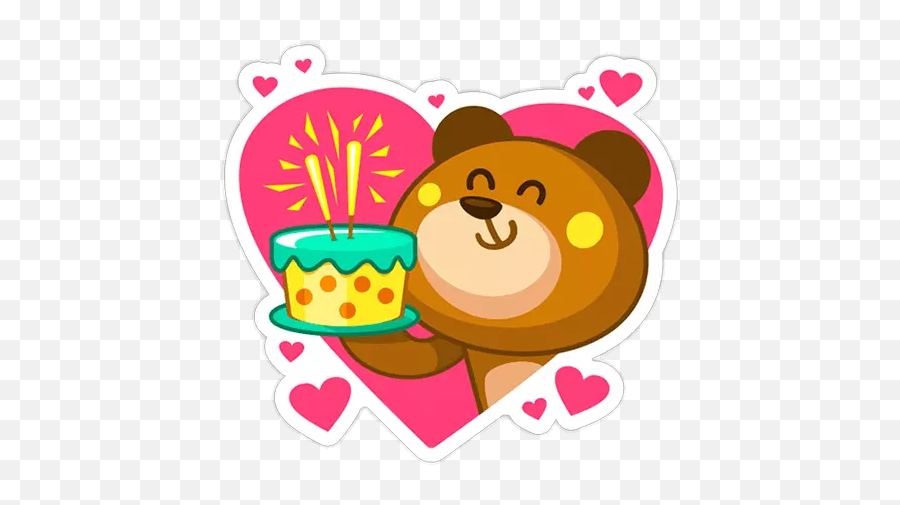 Stickers Happy Birthday Wastickerapps - Sticker De Happy Birthday Emoji,Birthday Emoticons