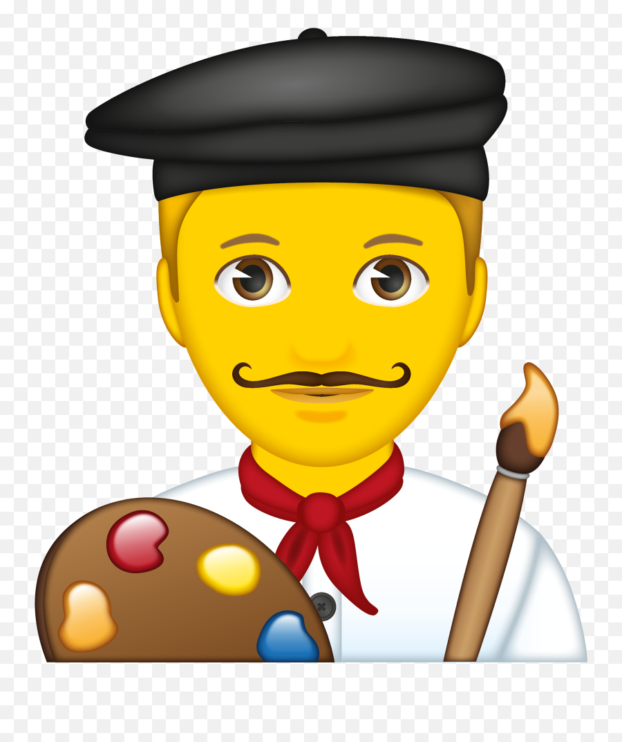 Man Artist Emoji,Housepainter Emoji Man Artist Emoji,Housepainter Emoji