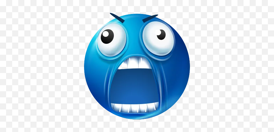 Telegram Sticker From Blue Emotions Pack Emoji,Blue Emoji Eating Cookie Png