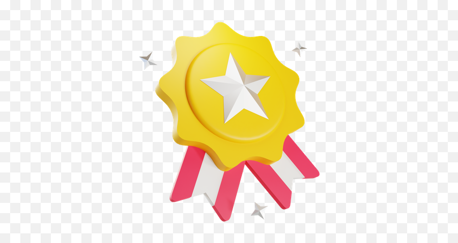 Star Badge 3d Illustrations Designs Images Vectors Hd Emoji,Emoji With Circular Star
