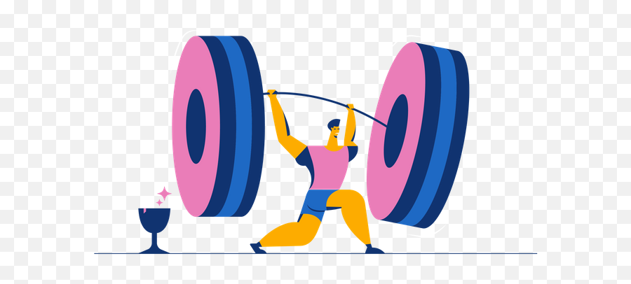 Premium Man Doing Biceps Workout 3d Illustration Download In Emoji,Bicep Curl Emoji