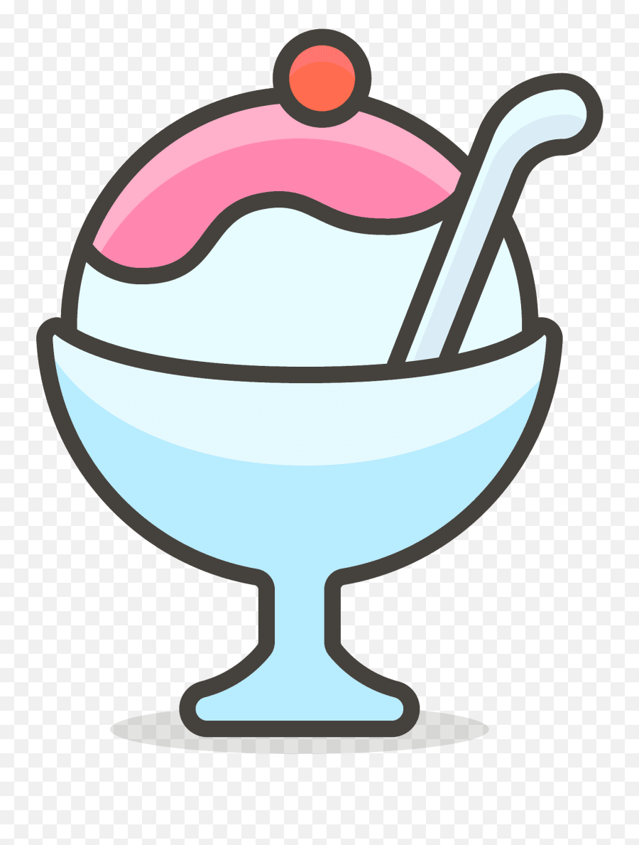 Shaved Ice Emoji Clipart Free Download Transparent Png - Es Vector,Shaving Emoji