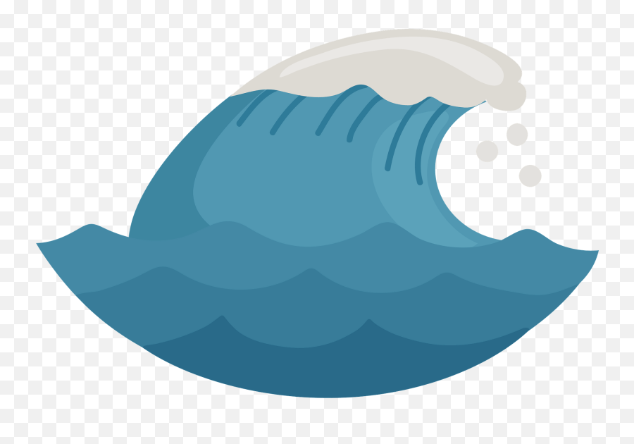 Wave Clipart Free Download Transparent Png Creazilla - Clip Art Emoji,Tsunami Emoji