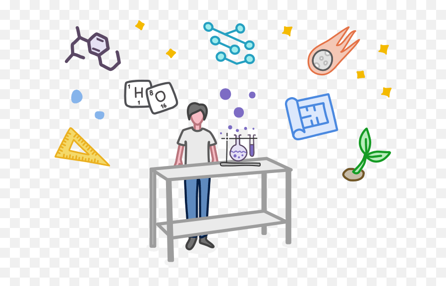 Experiment Clipart Science Item - Writing Desk Emoji,Emoji Dichotomous Key