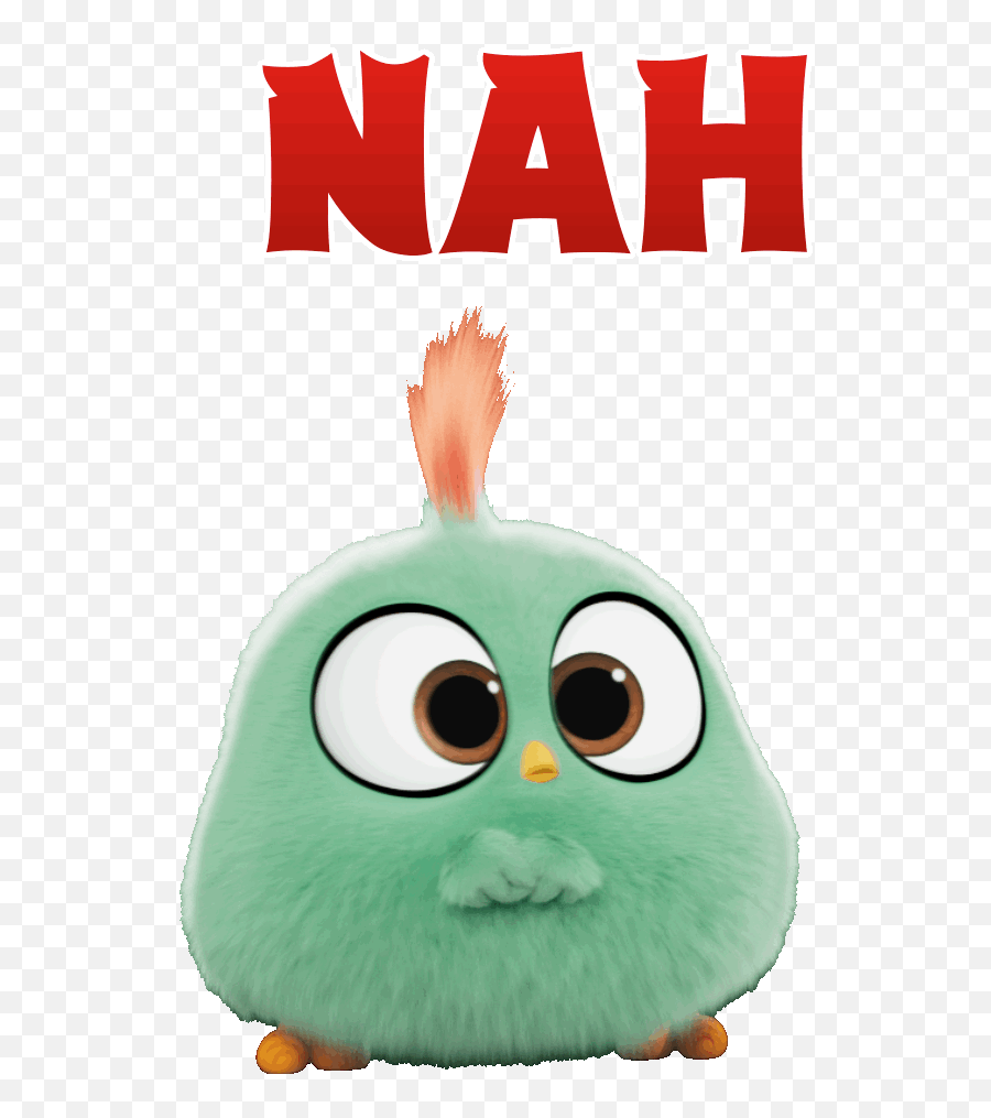 Shakes Head No Sticker By Angry Birds Movie For Ios Android - Angry Birds Stickers Gif Emoji,Witch Emoji Iphone