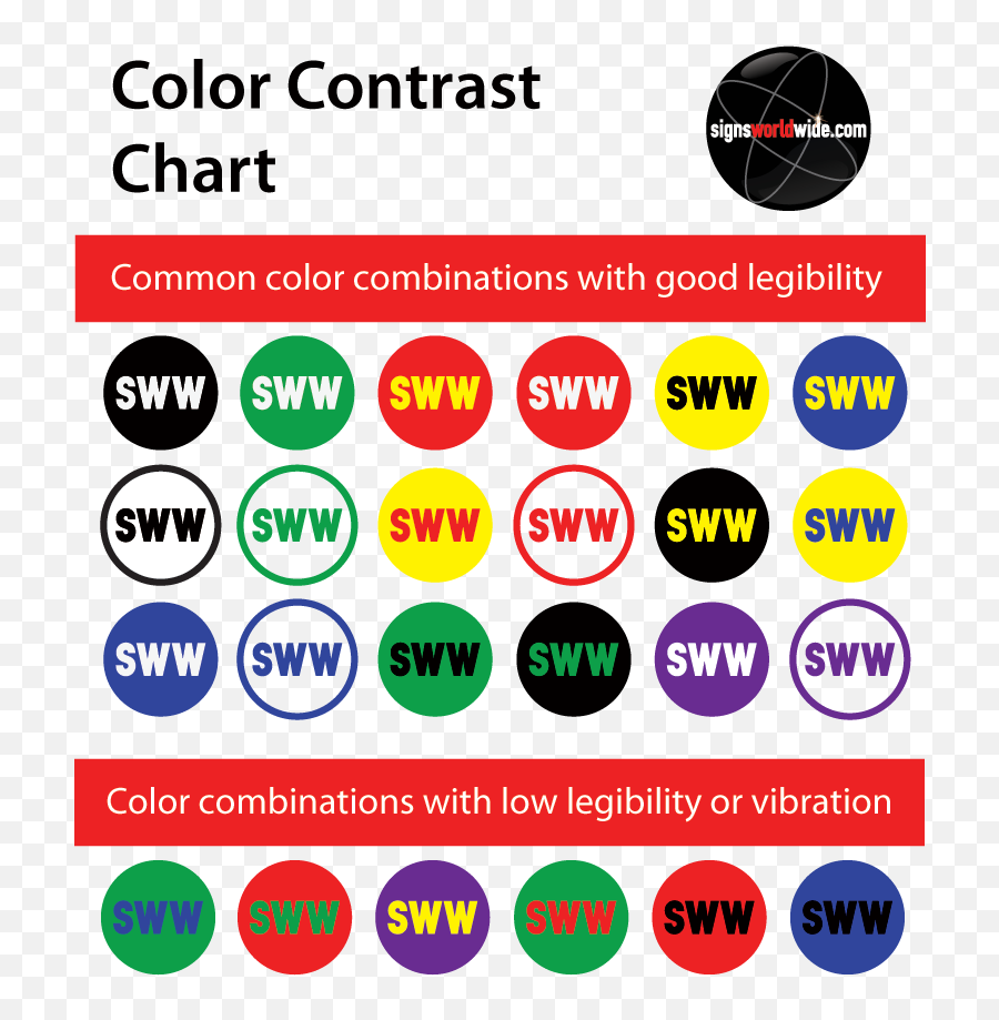 Sign Design Tips - Signs World Wide Blog Dot Emoji,Colors And Emotions Chart