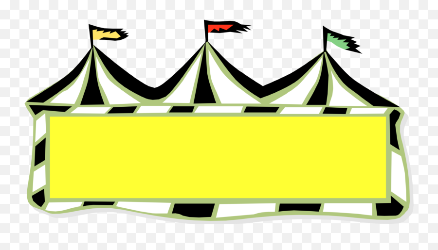 Vector Illustration Of Circus Tent - Horizontal Emoji,Pizza And Tent Emoji