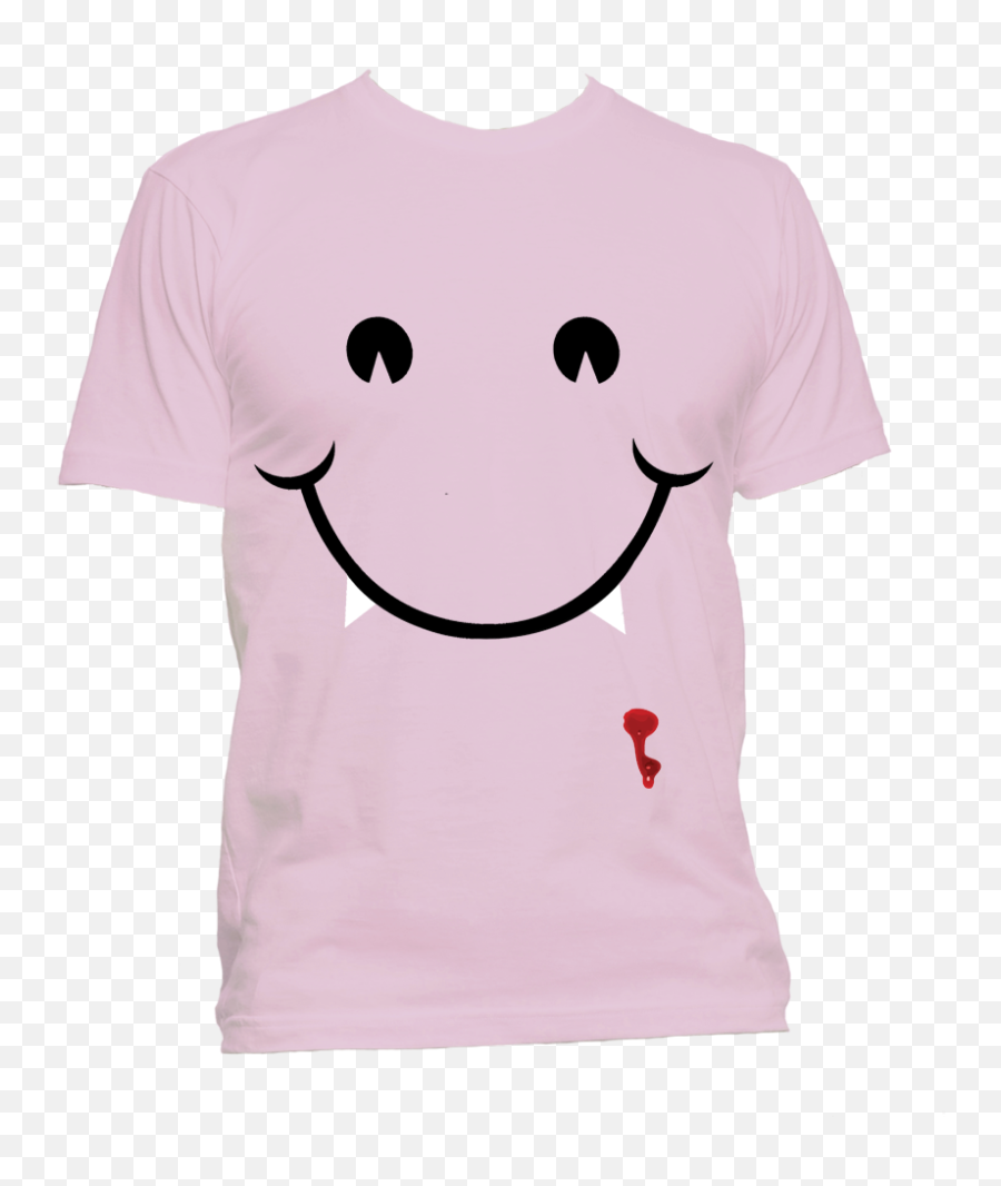 Vampire Smiley Face T - Shirt Sold By Lunar Couture On Storenvy Happy Emoji,Vampire Emoticons