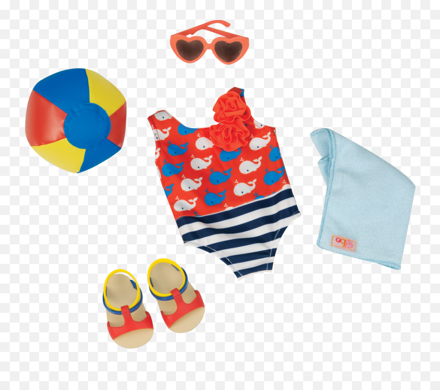 Swimsuit Outfit For 18 - Our Generation Swimming Costume Emoji,Target Girls Emoji Bathing Suit