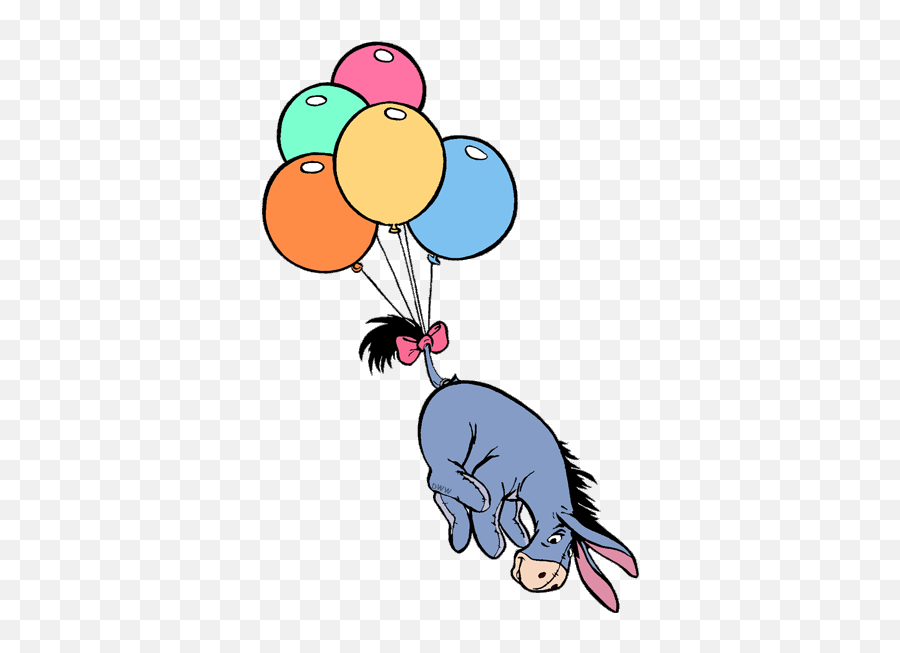 Eeyore Winnie The Pooh Kawaii - Novocomtop Eeyore Balloons Emoji,Iphonecoloring Single Face Emojis