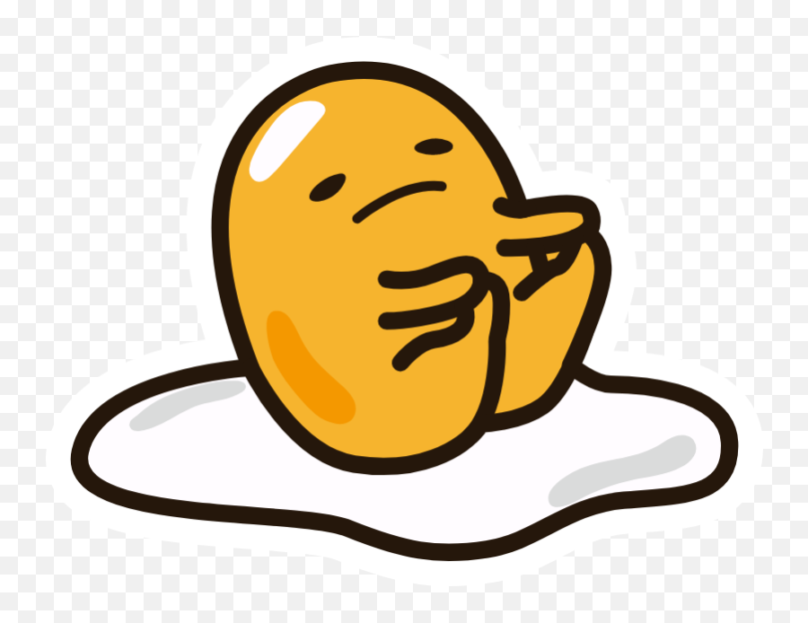 Busy Gudetama - Gudetama Egg Emoji,Emojis Transparent Gudetama