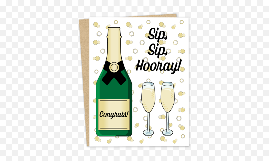 Shop Congratulations Greeting Card - The Good Snail Wine Glass Emoji,Facebook Champagne Glass Emoticon