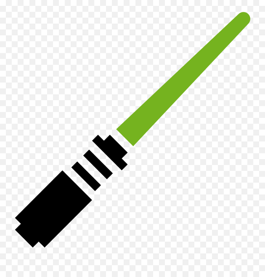Lightsaber Green Icon - Star Wars Lightsaber Clipart Emoji,Light Saber Emoji