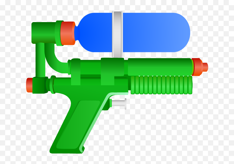Cartoon Water Gun Png Clipart - Cartoon Toy Water Gun Emoji,Gun Emoji No Background