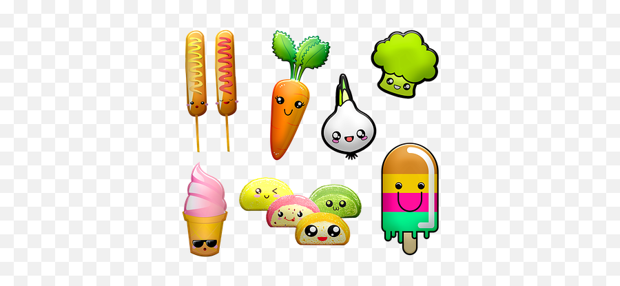 80 Free Kawaii Food U0026 Kawaii Images - Comida Facil Dibujos Kawaii Emoji,Birthday Emoticon Kawaii