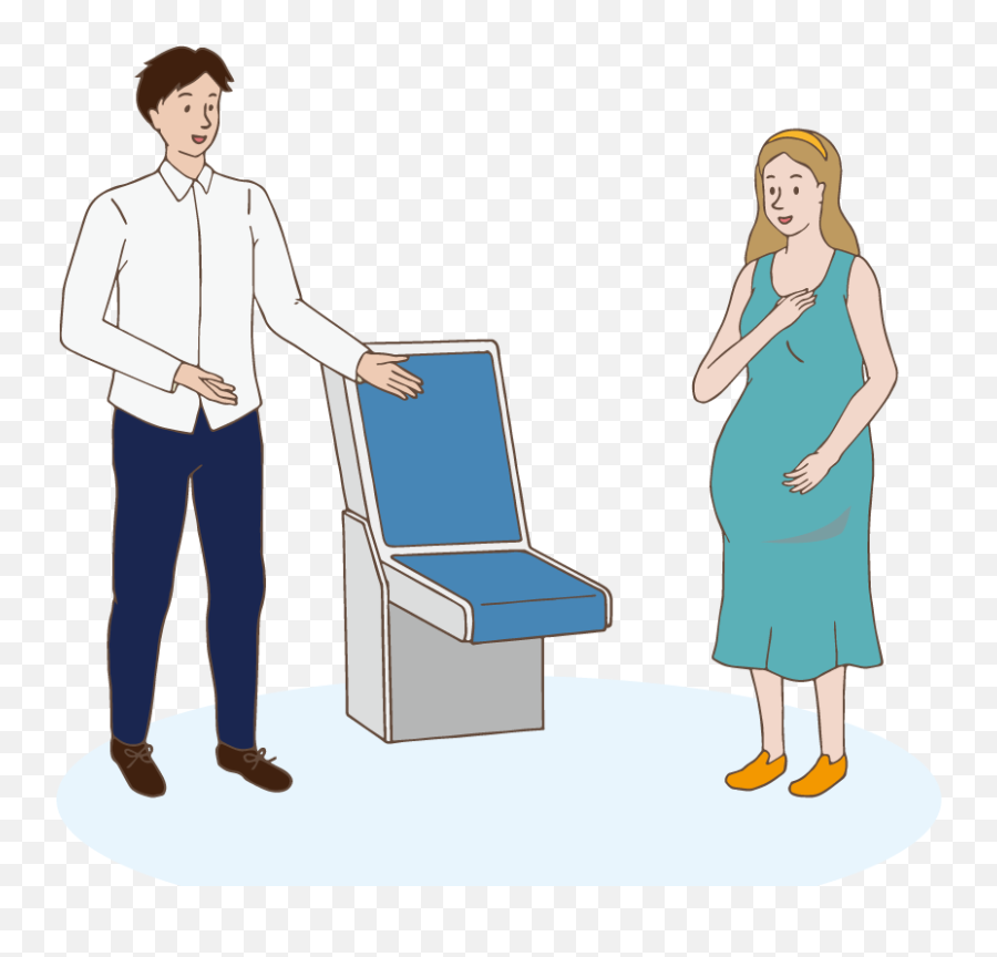 Pregnant Woman Png - A Man Gives Up His Seat For Pregnant Standing Emoji,Pregnant Mario Emoji