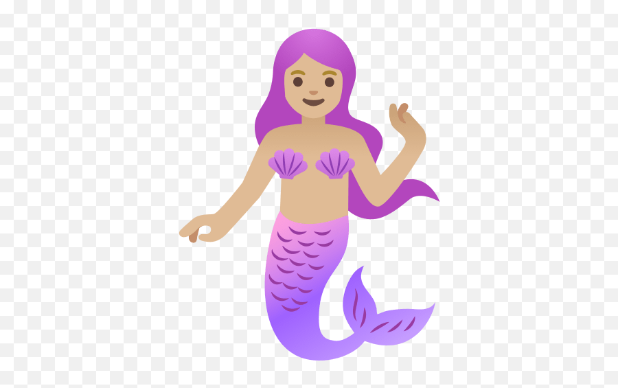 Medium - Sirene Clipart Emoji,Little Mermaid Emojis