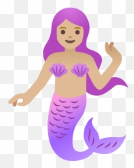 Medium - Sirene Clipart Emoji,Little Mermaid Emojis