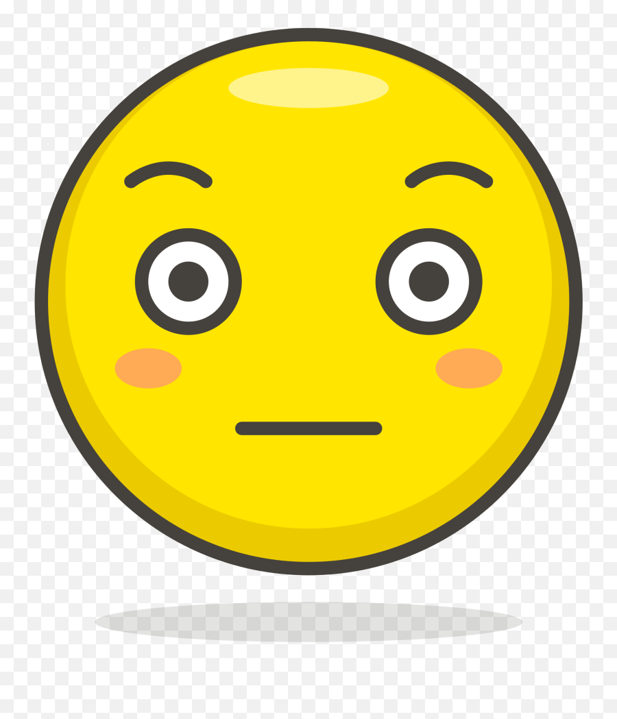 Flushed Face Free Icon Of 780 Free Vector Emoji - Visage Qui Rougit Gif,Blushing Face Fb Emoticon