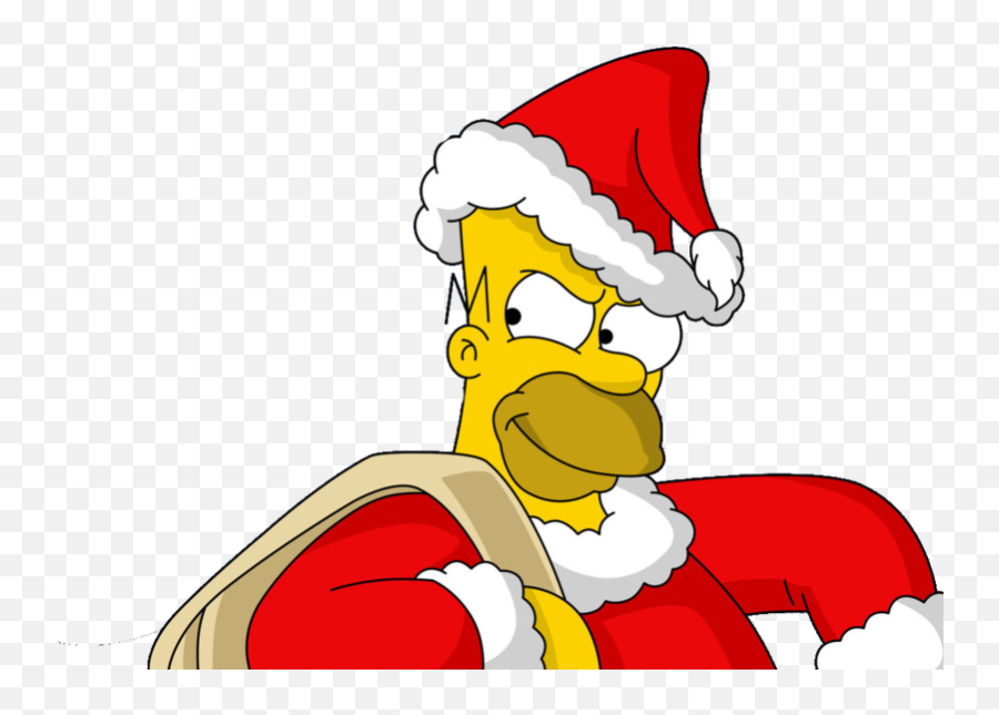 Homer Simpson - Homero Simpson Santa Claus Emoji,Homer Simpson Emoji