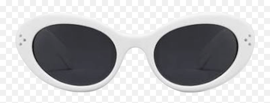 Celine White Sunglasses Emoji,Black And White Sunglasses Emoticon